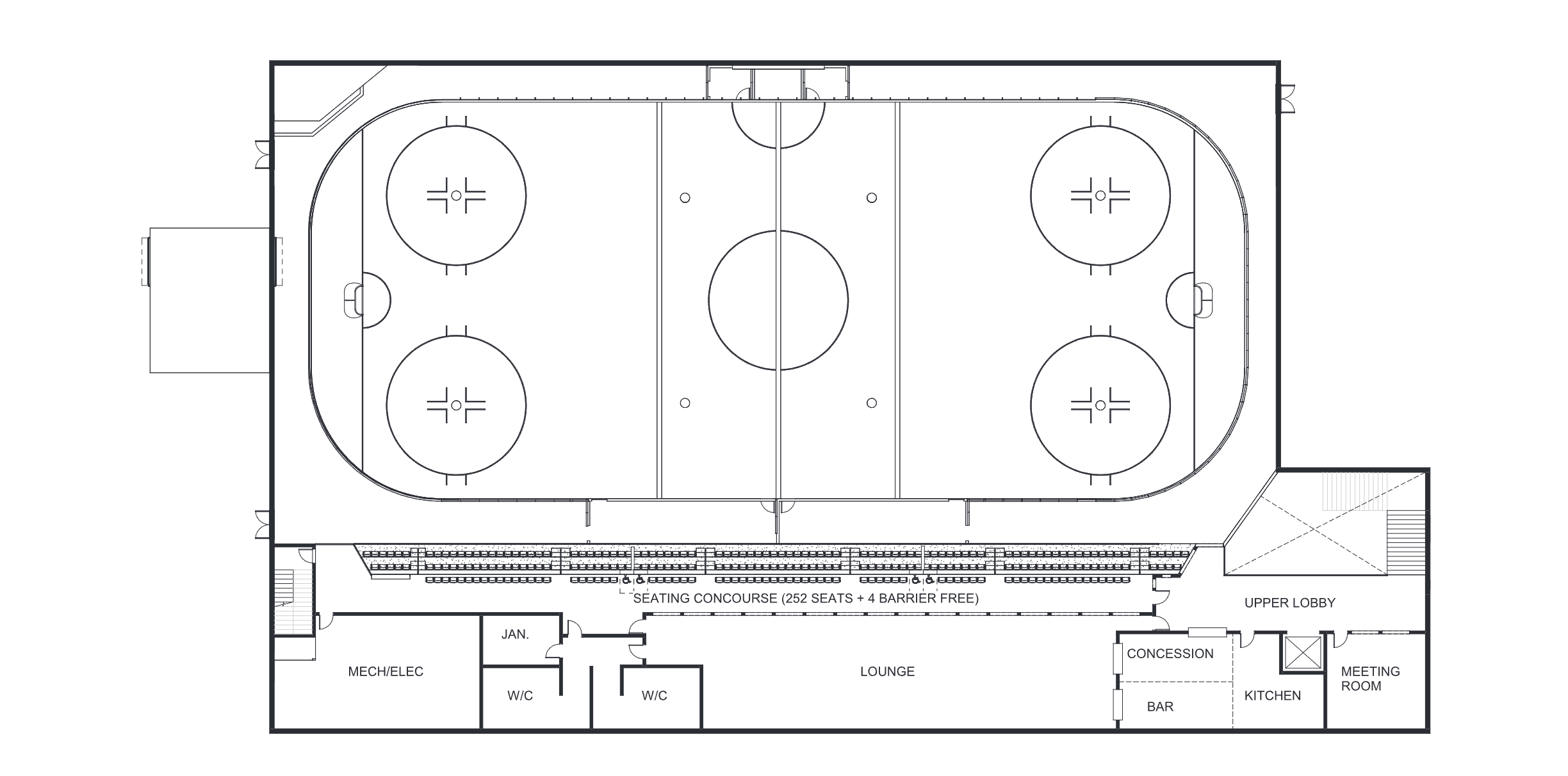 Community Arena Level 2 floor plan